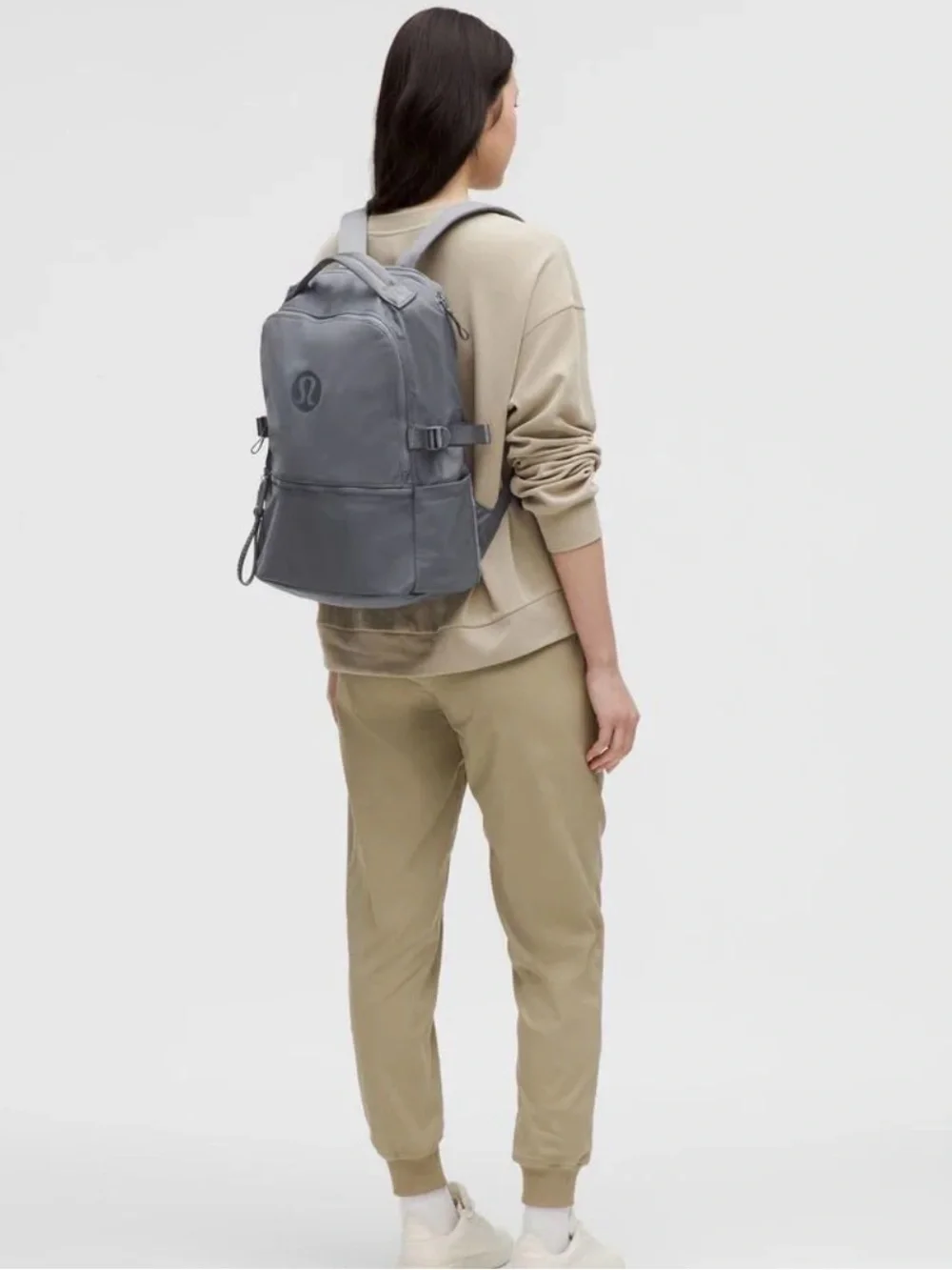 lululemon athletica | Bags | New Lululemon Crew Backpack 22l Grey Backpack  Logo Laptop Travel Pockets | Poshmark